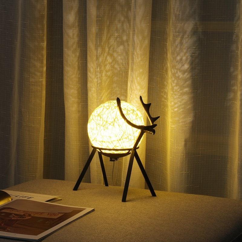 Couples Bedside Lamp Bedroom Girl Retro Style Night Light Romance.