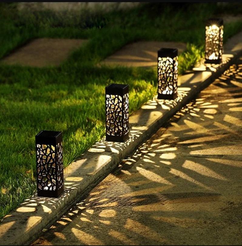 Solar Garden Pathway Lights Lawn Lamp For Garden Lantern Decoration Outdoor Path Light Wireless Waterproof Night Led Solar Lamp.