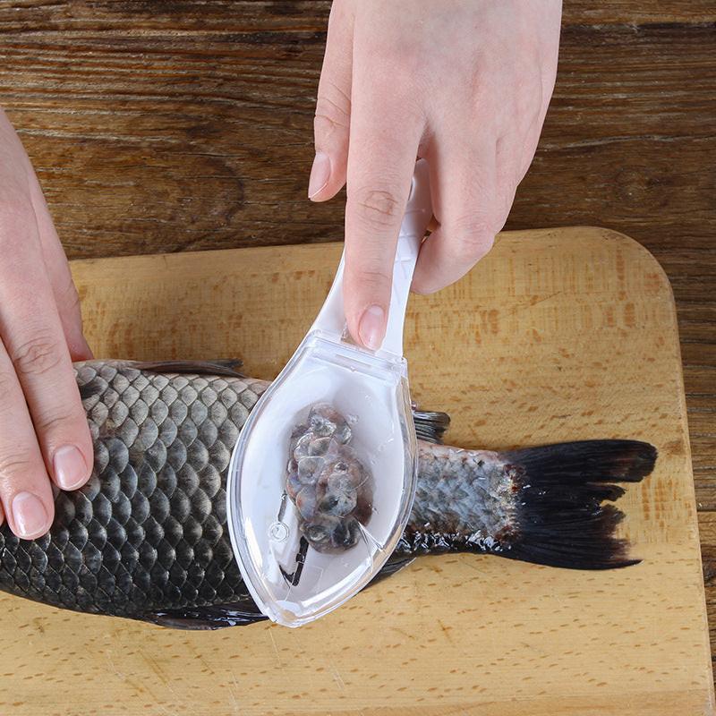 Fish Skin Brush Scraping Fish Scale Brush Grater Quick Disassembly Fish Knife Cleaning Peeling Skin Scraper Scraper Fish Scaler Kitchen Tools.