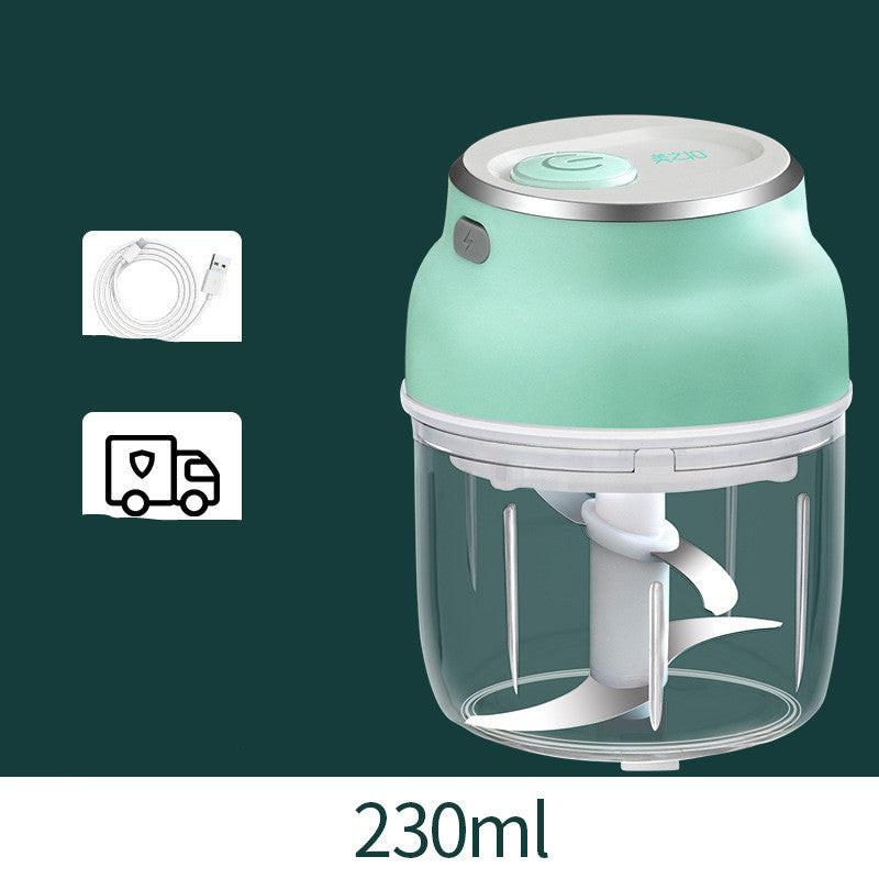 Portable Electric Mini Garlic Cutter Masher Vegetable Fruit Meat Food Chopper Grinder.