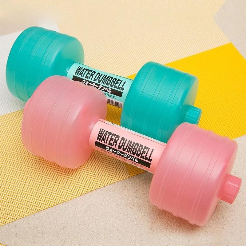 Body Building Water Dumbbell Weight Dumbbells Slimming Fitness Gym Equipment Yoga for Training Sport Plastic Bottle Exercise.