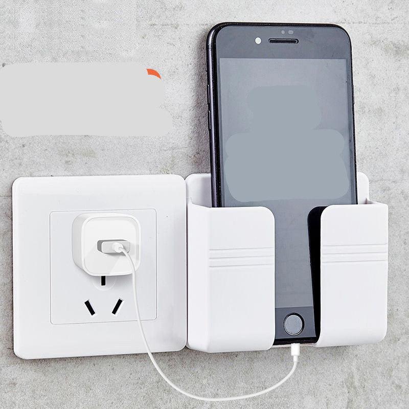 Mobile Phone Charging Storage Rack Punch-free Sticky Storage Box.