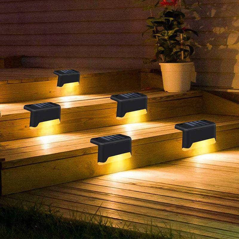 New Upgrade Waterproof LED Solar Fence Lamp Solar Deck Lights Solar Step Light Outdoor For Patio Stairs Garden Pathway Step Yard.