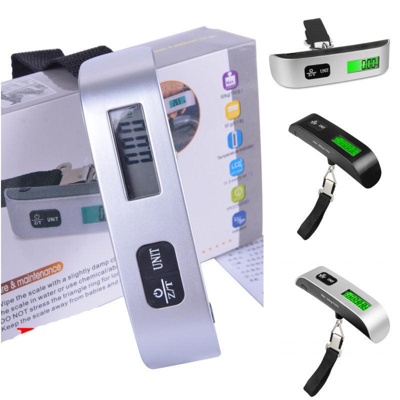 50kg Lcd Luggage Scale Electronic Digital Portable Suitcase Travel Scale Weighs Baggage Bag Hanging Scales Balance Weight.