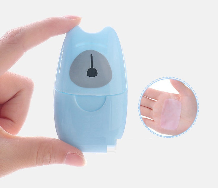 Disposable Soap Paper Travel Supplies Soap Flakes Creative Travel Outdoor Soap Box Portable Soap Paper Flakes