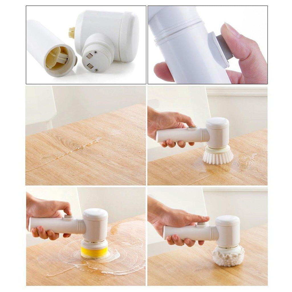 Electric Cleaning Brush Magic Brush Electric Bathtub Brush Housework 5 In 1 Cleaning Brush Electric Bathtub Brush Cleaning Brushes.