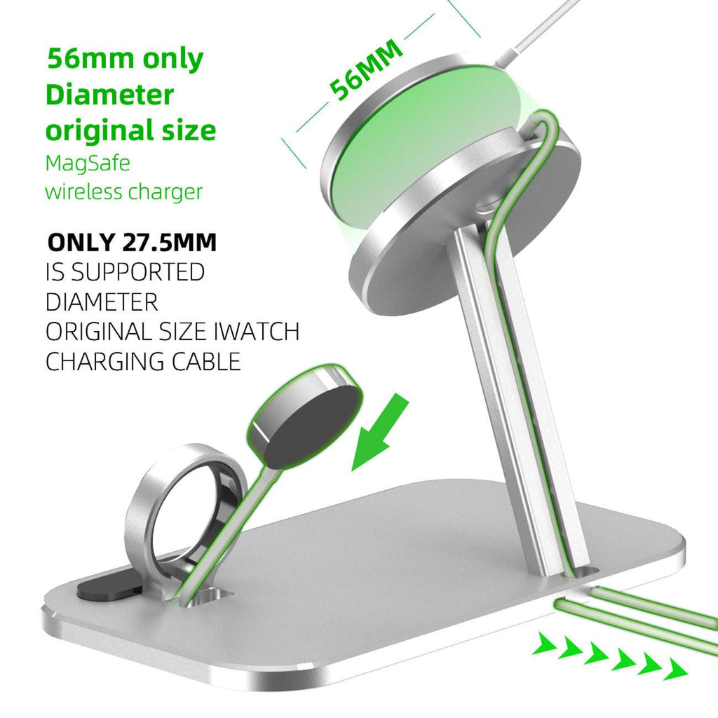 Alloy Storage Base Data Cable Accessories Watch Charging Stand.