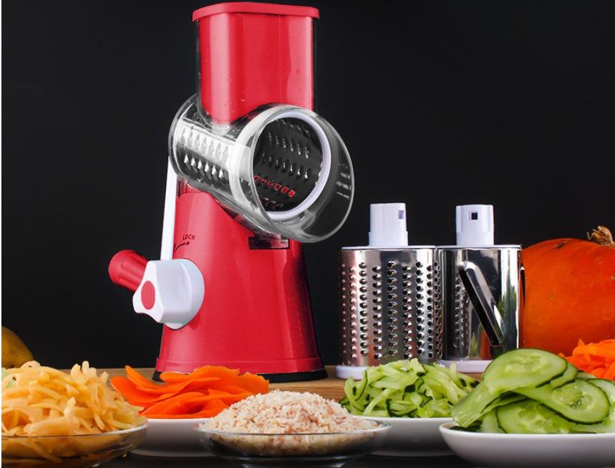 Vegetable Cutter Round Mandoline Slicer Potato Julienne Carrot Grater Cheese.