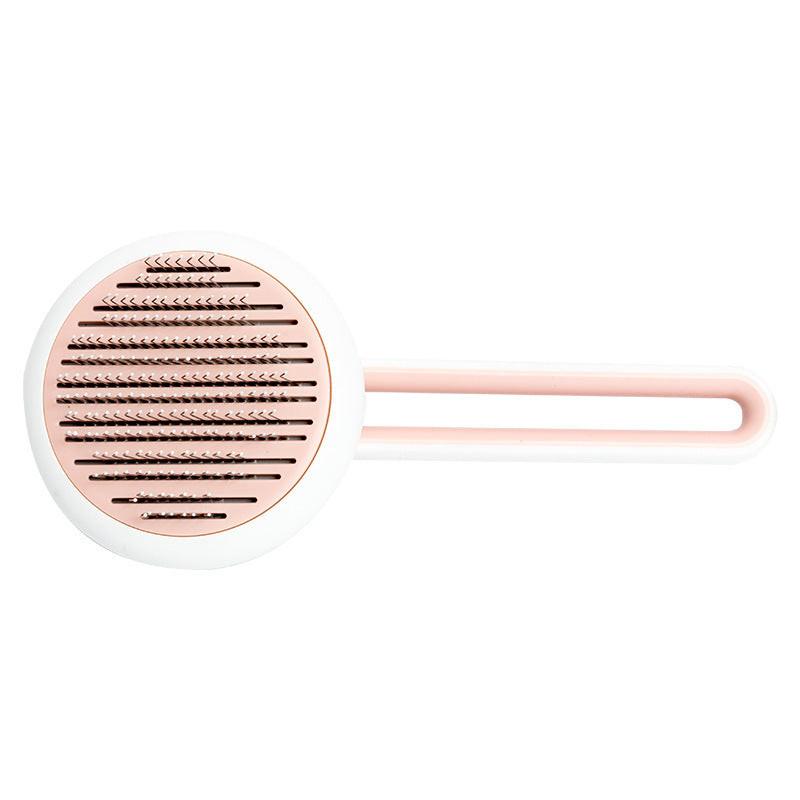 Pet Dog Hair Remover Cat Brush Grooming Tool Automatic Massage Comb Round Hair Brush For Cat Dog Pet Supplies.