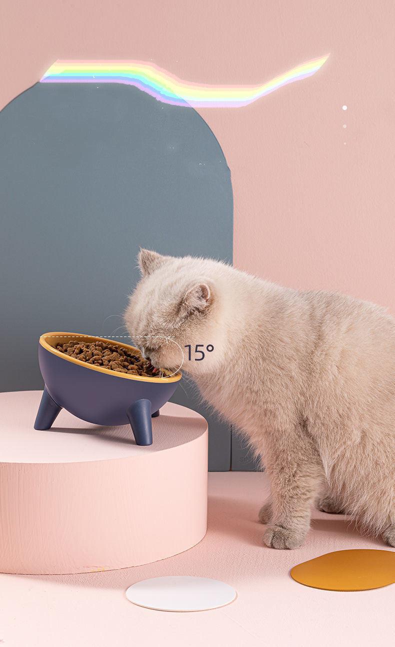 Cat Dog Bowl With Stand Pet Feeding Food Bowls Dogs Bunny Rabbit Nordic Color Feeder Product Supplies Pet Accessories.
