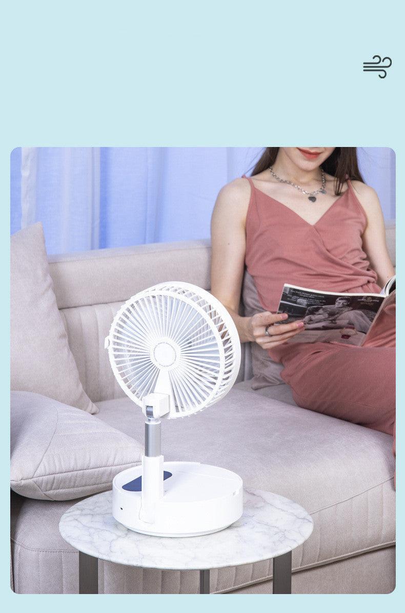 USB Charging Fan Portable Retractable Mini Fan.