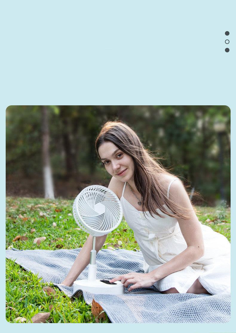 USB Charging Fan Portable Retractable Mini Fan.