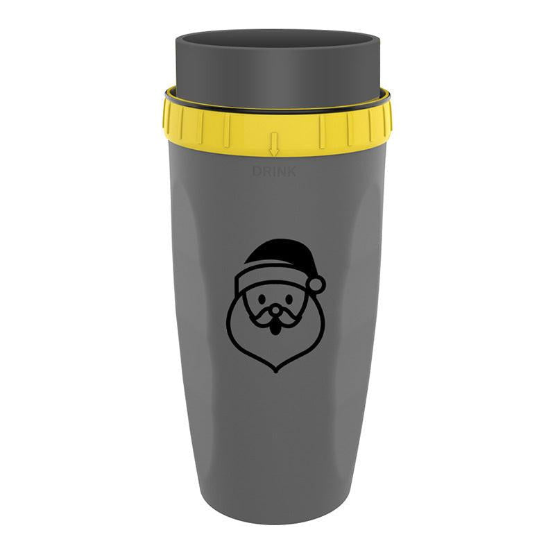 No Cover Twist Cup Travel Portable Cup Double Insulation Tumbler Straw Sippy Water Bottles Portable For Children Adults.