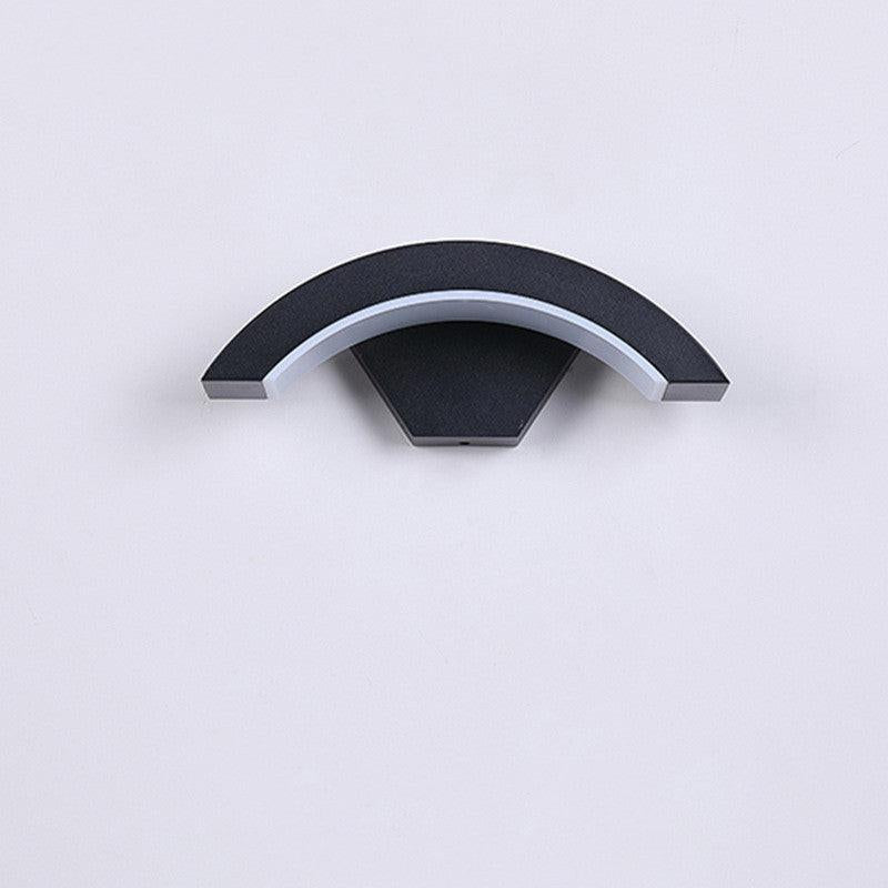 Led Wall Light Curved Moon Induction Wall Light.