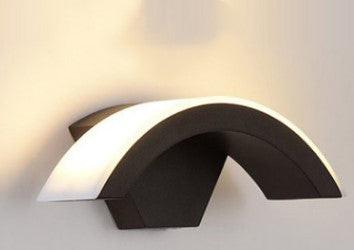 Led Wall Light Curved Moon Induction Wall Light.