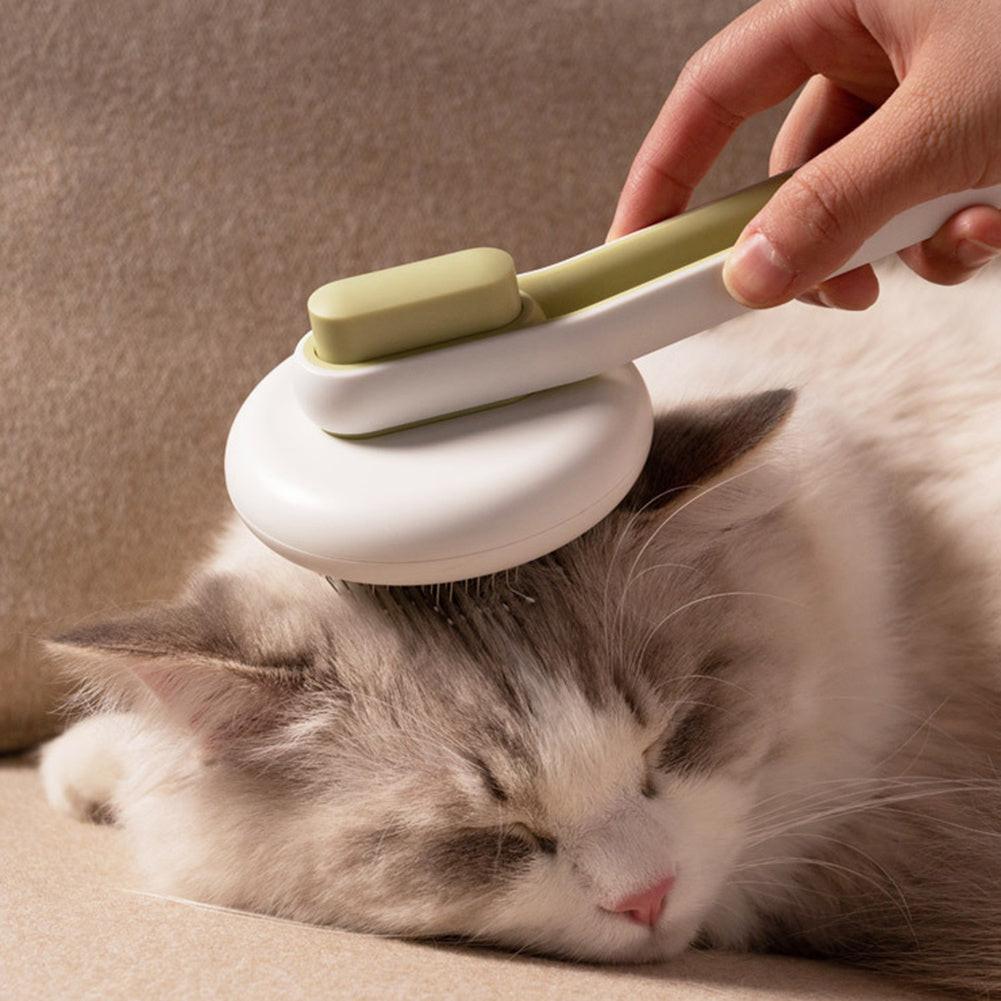 Pet Dog Hair Remover Cat Brush Grooming Tool Automatic Massage Comb Round Hair Brush For Cat Dog Pet Supplies.