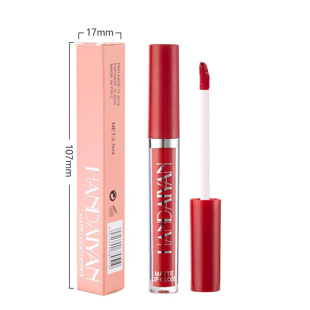 Matte Non-stick Cup Lip Gloss, Non-fading Matte Liquid Lipstick.