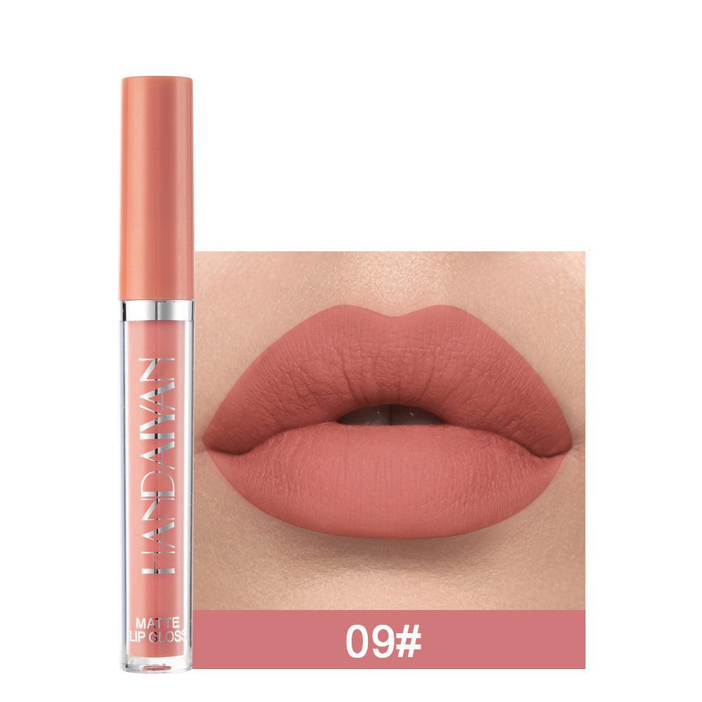 Matte Non-stick Cup Lip Gloss, Non-fading Matte Liquid Lipstick.