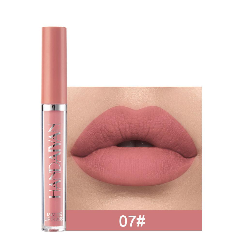 Matte Non-stick Cup Lip Gloss, Non-fading Matte Liquid Lipstick.