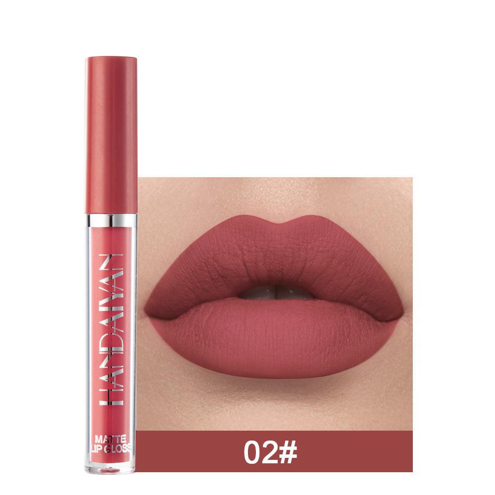 Matte Non-stick Cup Lip Gloss, Non-fading Matte Liquid Lipstick.