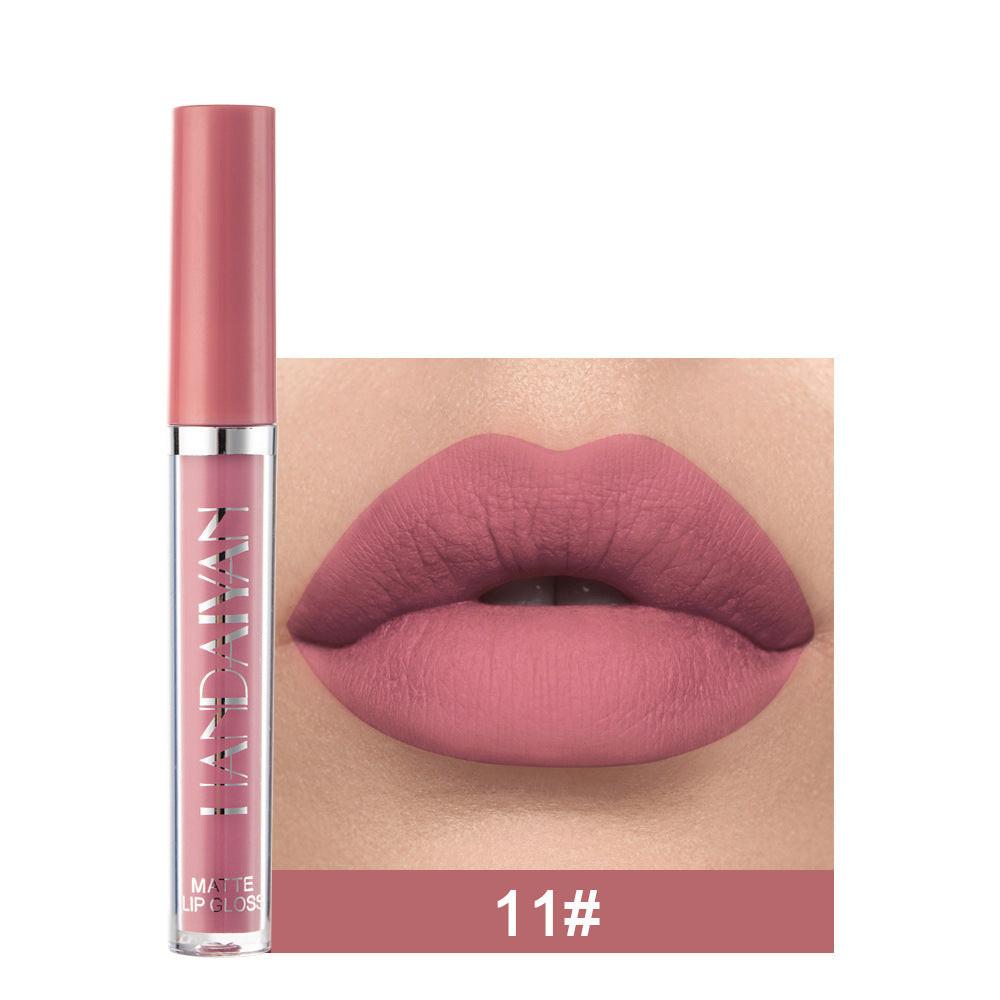 Matte Non-stick Cup Lip Gloss, Non-fading Matte Liquid Lipstick.