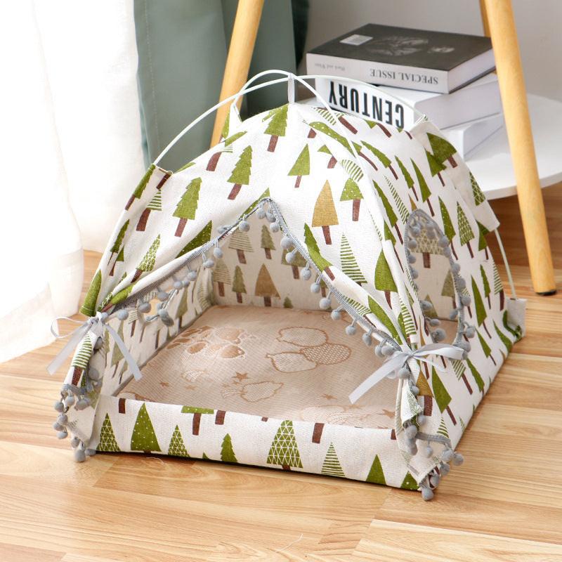 Cat Tent Cat Cat House Enclosed Pet Bed.