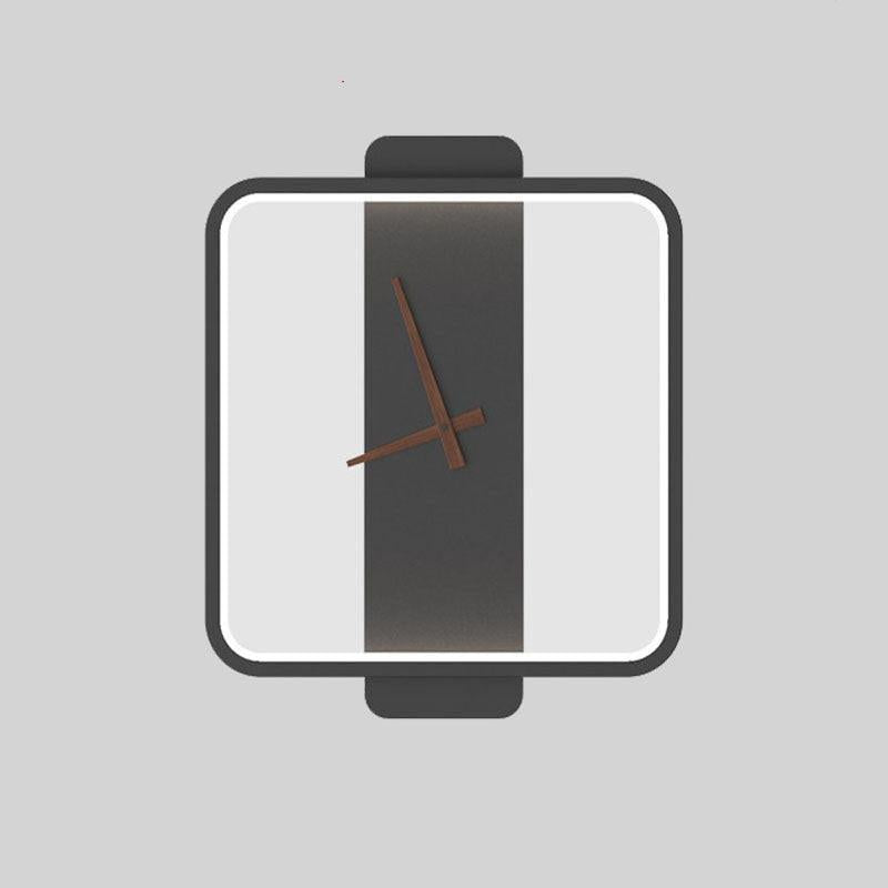 Nordic Wall Lamp Bedroom Bedside Lamp Clock Modeling Lamp.