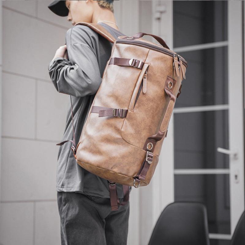 Travel Bag Male Korean Outdoor Travel Backpack Canvas Men's Luggage.