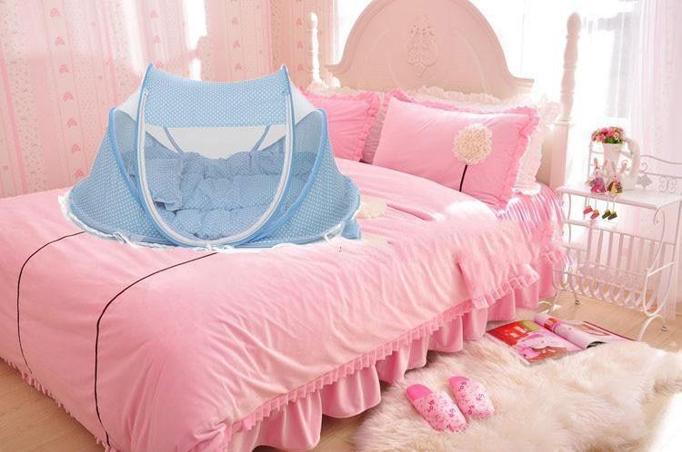 Foldable  Baby Bed Net With Pillow Net 2pieces Set.