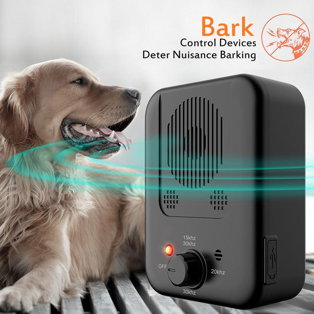 Pets Dog Anti Barking Device Pet Dog Ultrasonic Anti Barking Collars Repeller Outdoor Dogs Stop No Bark Control Training Device Supplies.