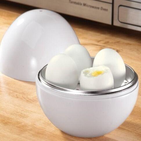 Capacity For 4 Eggs Microwave Egg Steamer Boiler Cooker Easy Quick 5 Minutes Hard Or Soft Boiled Kitchen Cooking Tools Kitchen Gadgets.