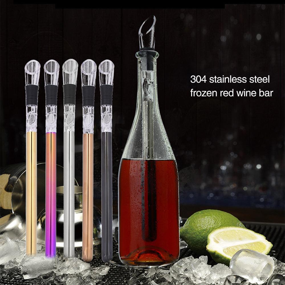 Wine Bottle Cooler Stick Stainless Steel Wine Chilling Rod Leakproof Wine Chiller Beer Beverage Frozening Stick Bar Tools.
