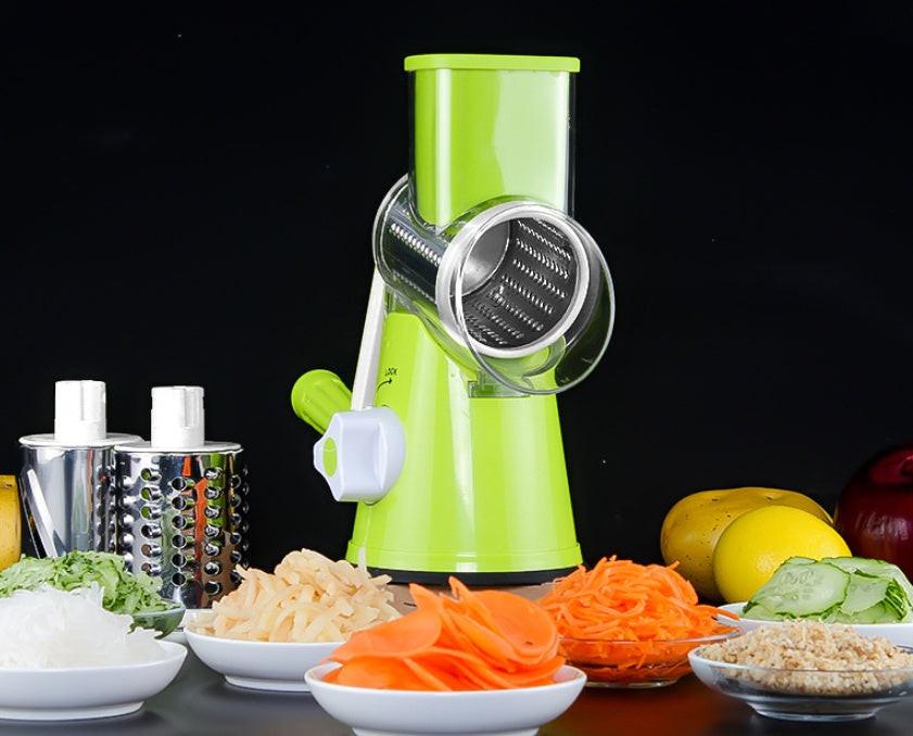 Manual Kitchen Accessories Multifunctional Round Mandoline Potato Slicer Vegetable Cutter Slicer Cheese Kitchen Gadgets.