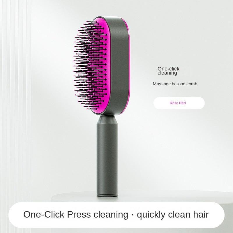 Women Fashion 3D Hair Growth Comb Hairbrush Self-Cleaning Hair Brush  Self Cleaning Hair Brush For Women Massage Scalp Promote Blood Circulation Anti Hair Loss.