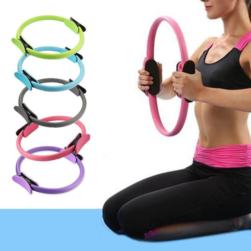 Yoga Fitness Pilates Ring Women Girls Circle Magic Dual Exercise Home Gym Workout Sports Lose Weight Body Resistance.