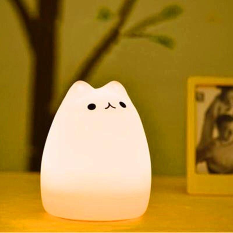 Silicone Touch Sensor LED Night Light For Children Baby Kids.