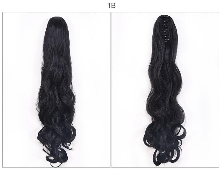 Wig ponytail female claw clip ponytail curly hair clip ponytail wig.