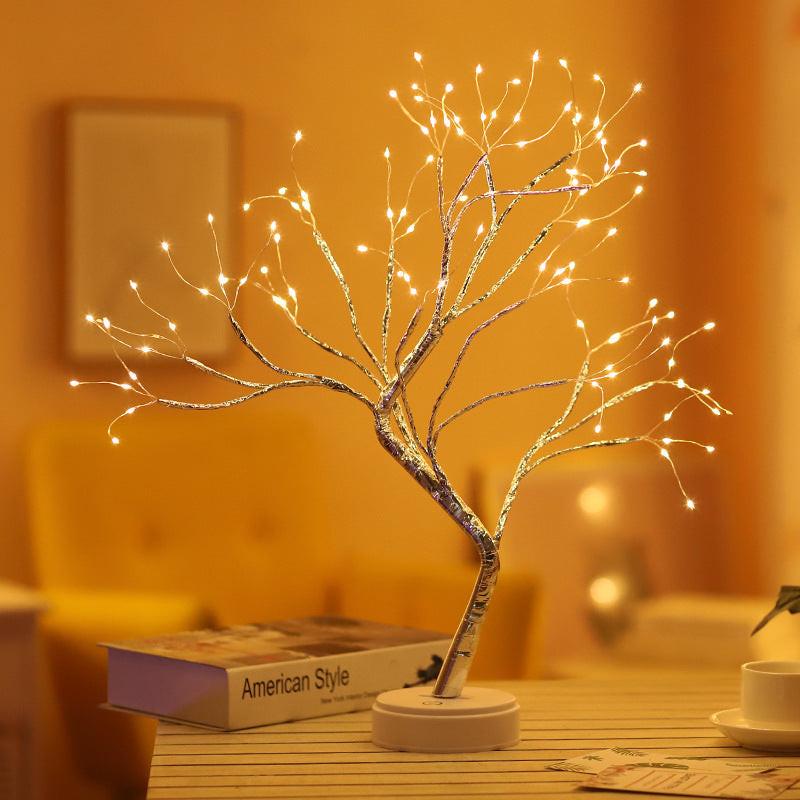 Tree Light Touch Switch Pearl Star Night Light.