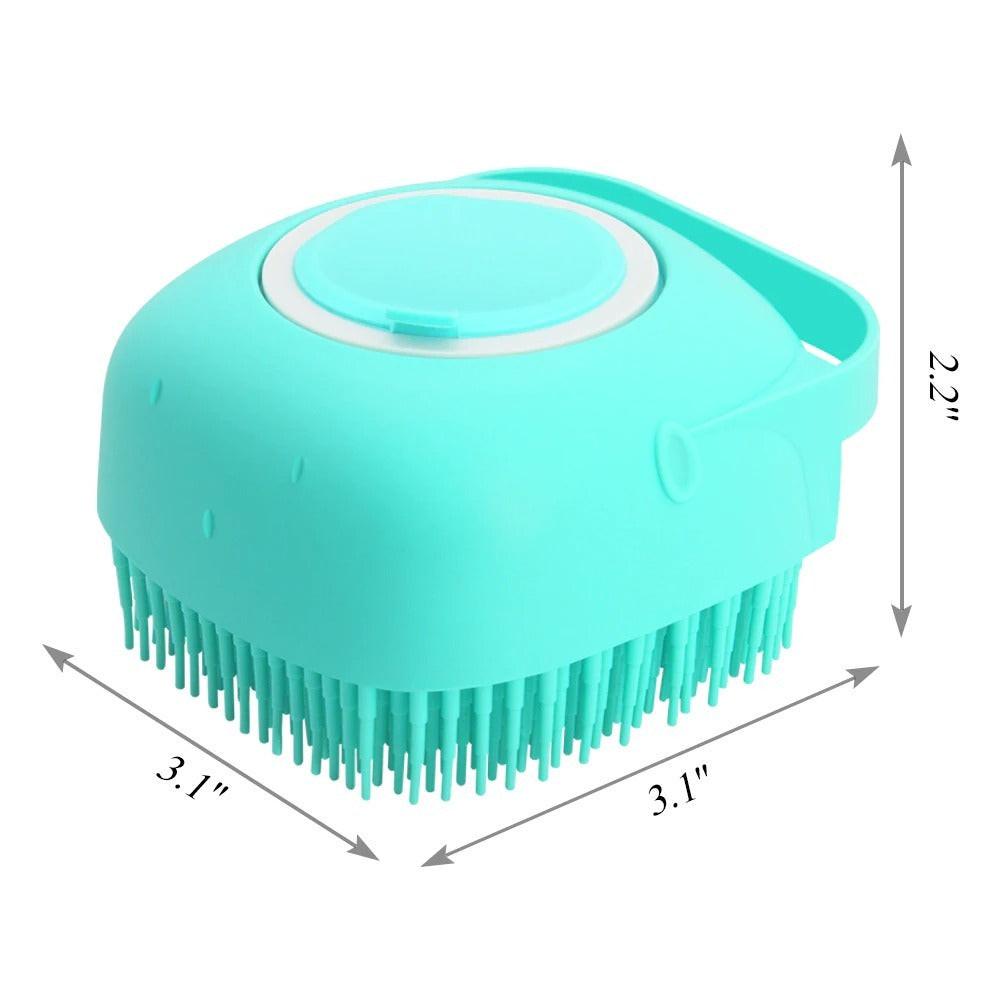 Pet Dog Shampoo Massager Brush Cat Massage Comb Grooming Scrubber Shower Brush For Bathing Short Hair Soft Silicone Brushes.