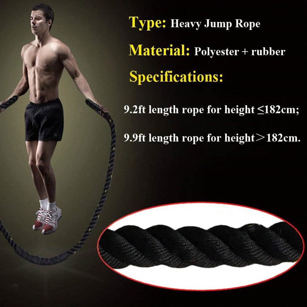 Rope Battle Skipping Ropes Power Training  Fitness Home Gym Equipment.