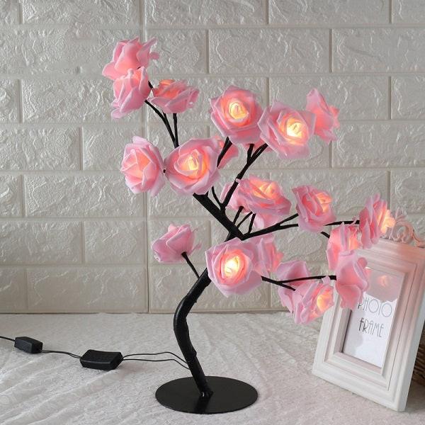 LED Tree Lamp Rose Small Tree Lamp Modeling Lamp Table Lamp.