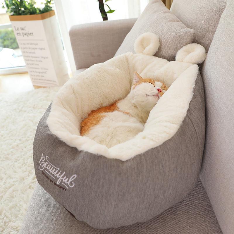 Pet Dog Bed Warming Soft Sleeping Bag Cushion Puppy Kennel.