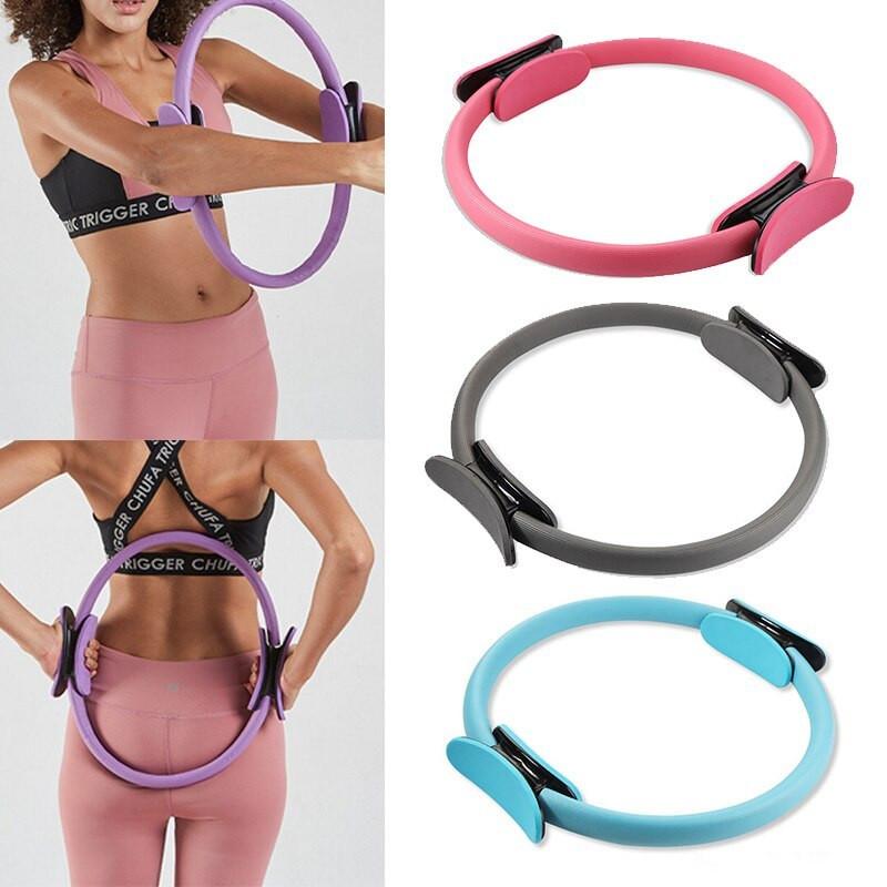 Yoga Fitness Pilates Ring Women Girls Circle Magic Dual Exercise Home Gym Workout Sports Lose Weight Body Resistance.