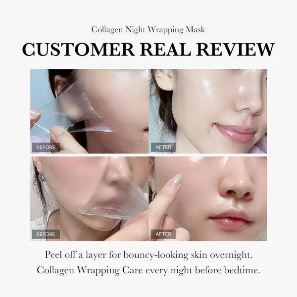 Face Night Mask Collagen Wrapping Mask Natural Ingredients Firming Elasticity & Hydration Anti-wrinkle For Skin Care.