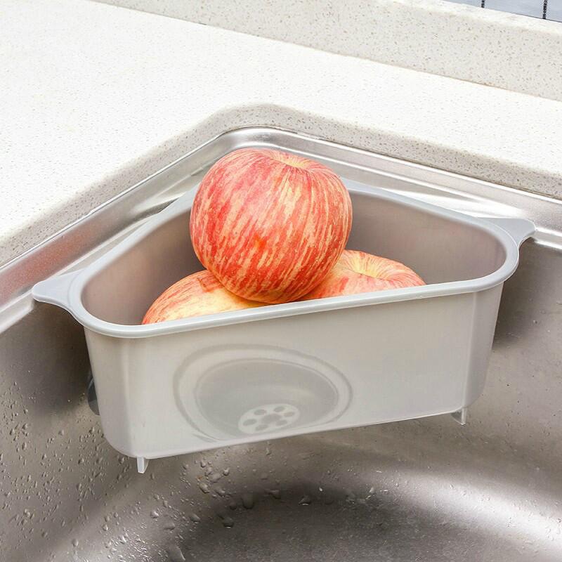 Kitchen Sink Multi-function Triangle Storage Rack Multi-purpose Dishwashing Sponge Drain Rack Storage Rack.