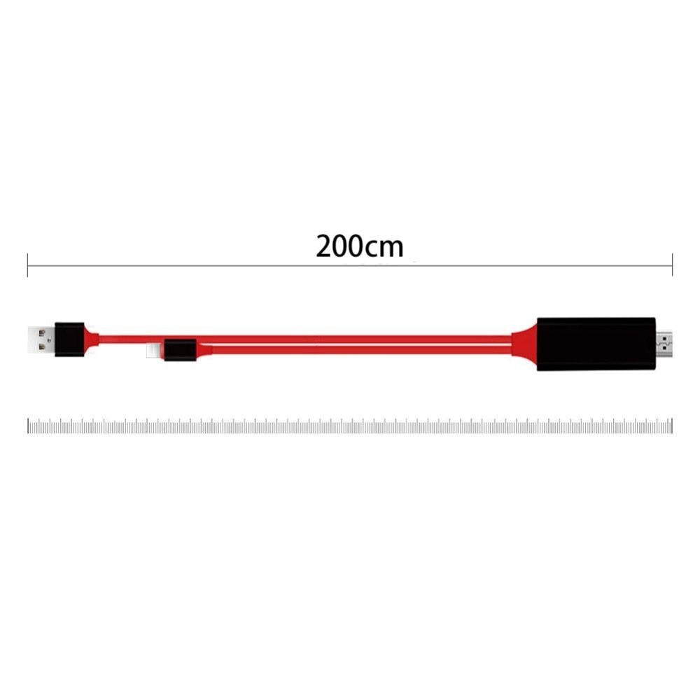 Type-C To HDMI Three In One Mobile Phone Projection Cable.