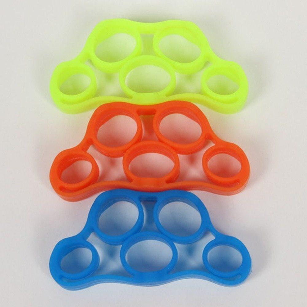 Silicone Finger Trainer Hand Gripper Resistance Bands Fitness.