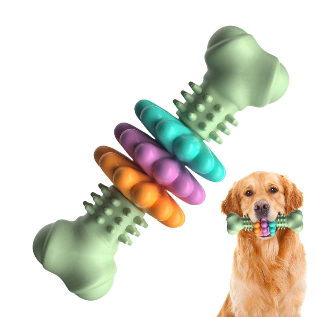 Dog Chew Toy Dog Bone Type  Dogs Teeth Cleaning Toys Indestructible TPR Bone Chewing Bite Resistant Teething Toys  Pet Products.