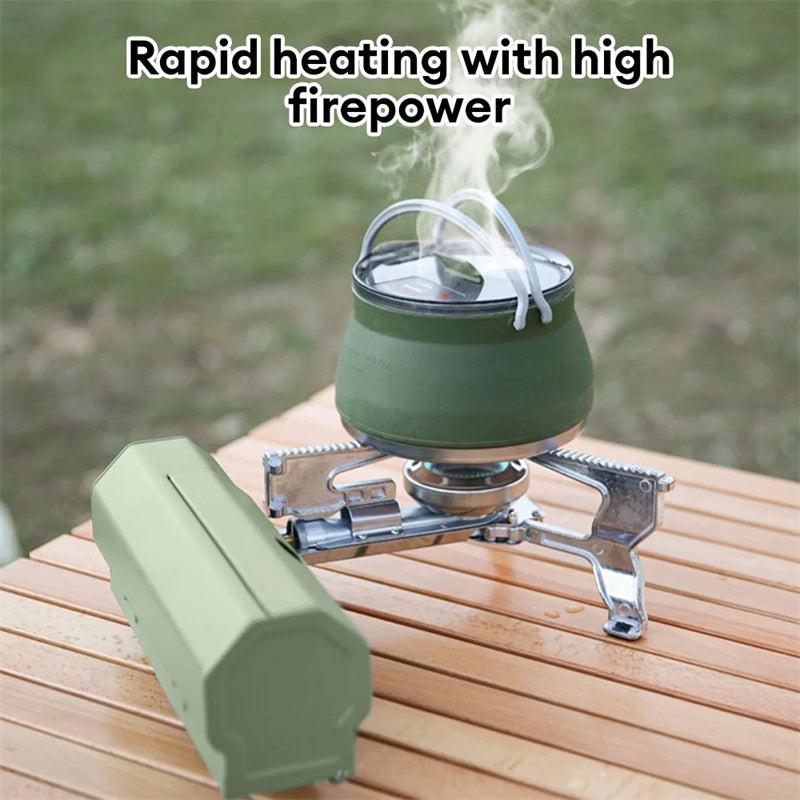 Camping Gas Stove Portable Folding Cassette Stove Outdoor Hiking BBQ Travel Cooking Grill Cooker Gas Burner Food Heating Tool Kitchen Gadgets.