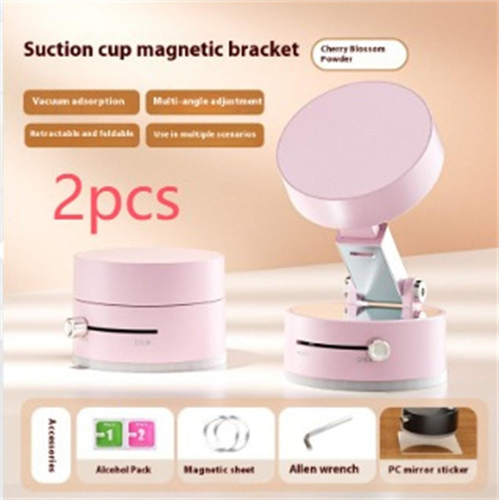 Foldable Magnetic Vacuum Car Phone Holder Foldable Suction Cup With Suction Cup Hands-Free Navigation For Smart Phone.
